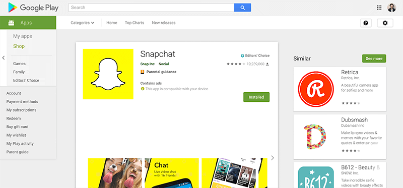 snapchat not responding - reinstall snapchat