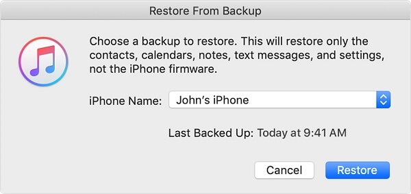 factory reset iphone 5c - restore with itunes