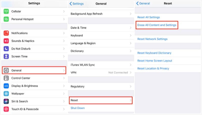 reset ipod touch with no itunes