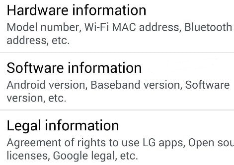 Software Information