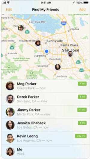 Find My Friends app