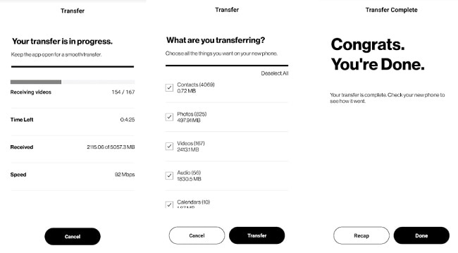 transfer data from pixel to samsung S20 3