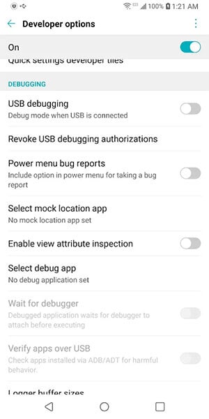 select mock location app from settings