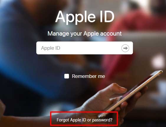 forgot apple id or password