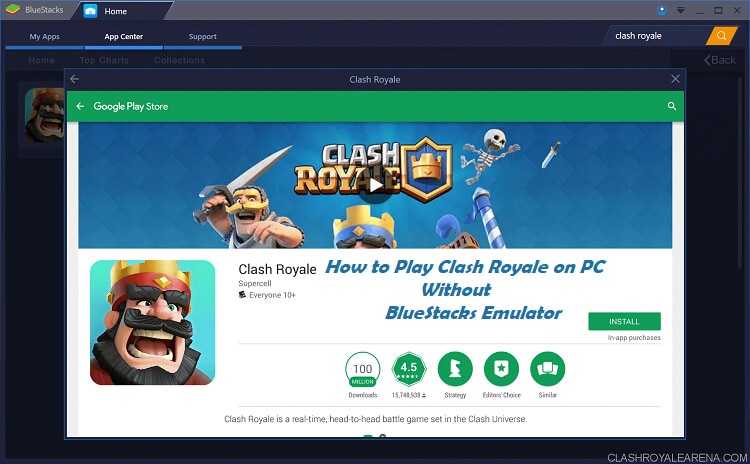 clash royale on pc 1