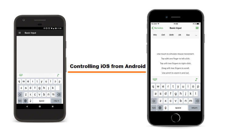 control iphone from android 1