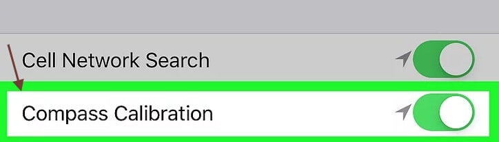 Figure 12 tap on compass calibration
