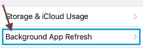Figure 16 click on background app refresh