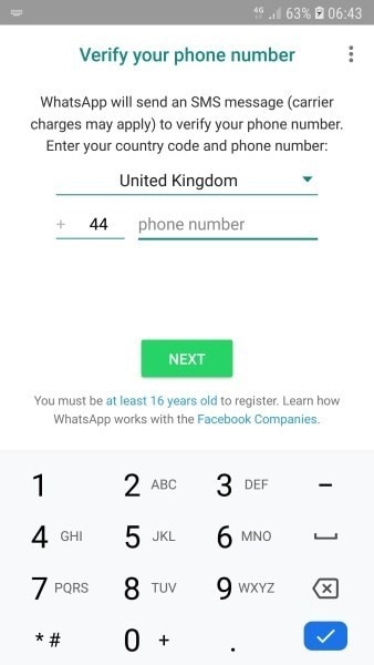 verify phone number