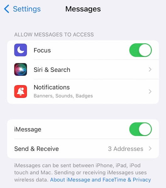  imessage active