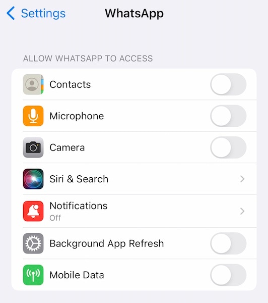 mobile data access