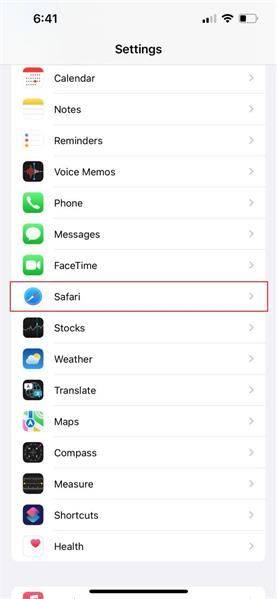 select safari app