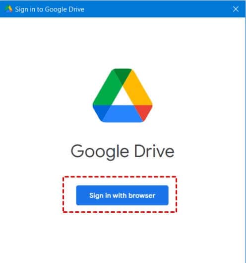 sign in to google drive