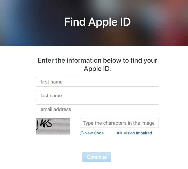 find apple id