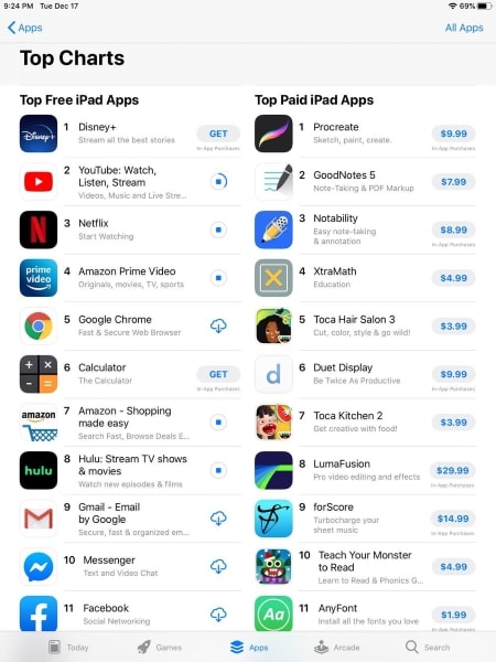 ipad app store