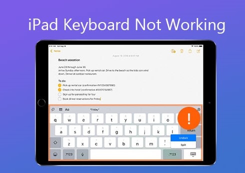 ipad keyboard not working