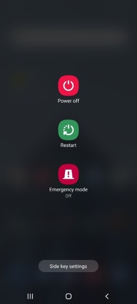 select restart option