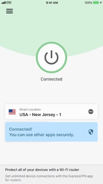 expressvpn ios connected