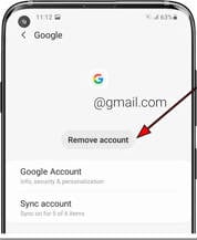 google account removal