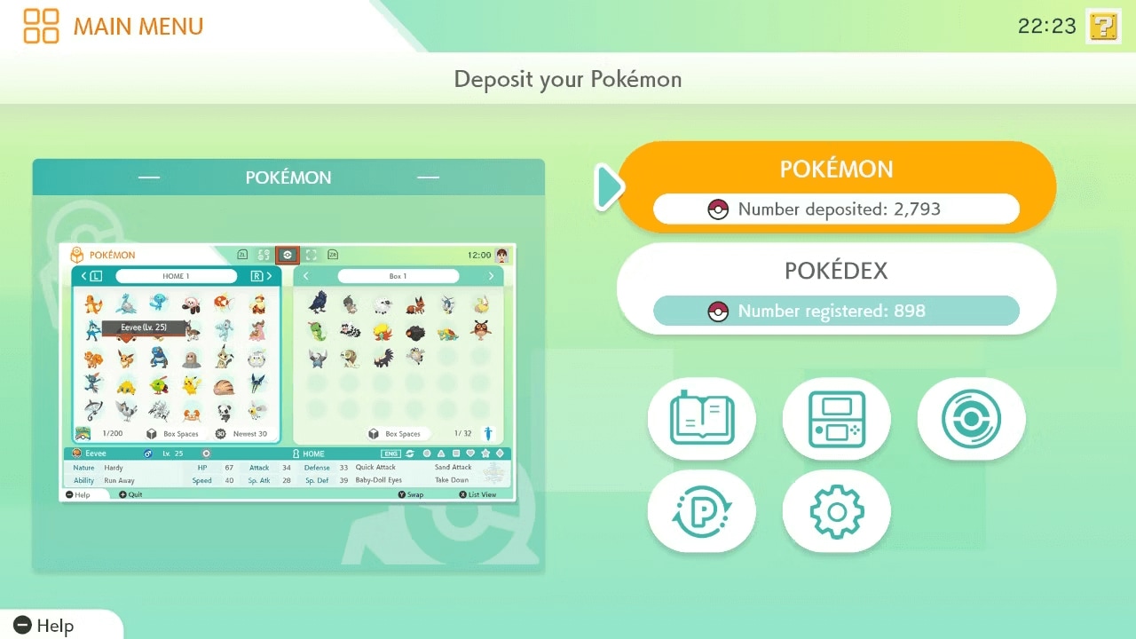 transfer pokémon to pokémon home