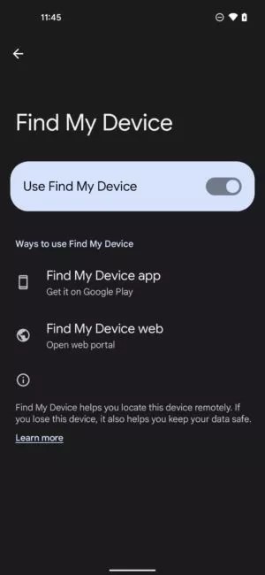 google find my device