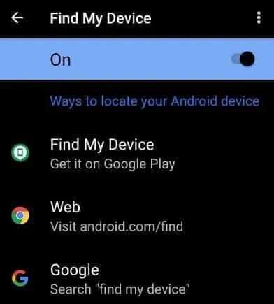 find my device