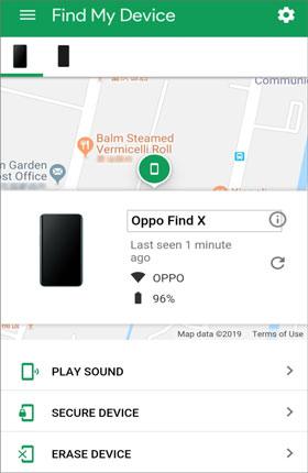 vivo unlock find my device