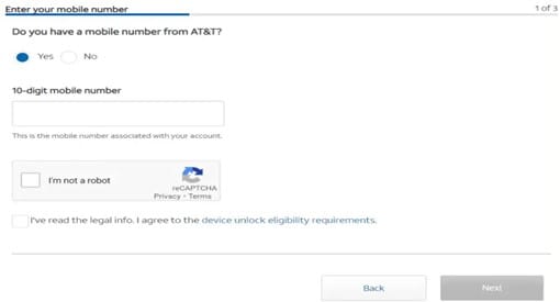 att verification screen