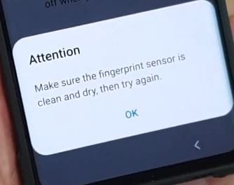 fingerprint warning