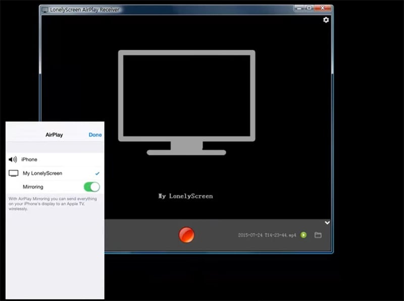 lonelyscreen screen mirroring tool