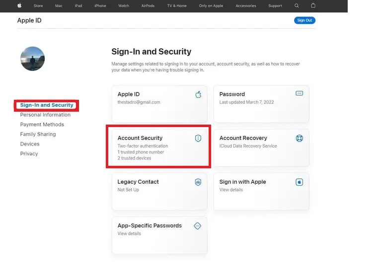 setup icloud 2 factor authentication iphone