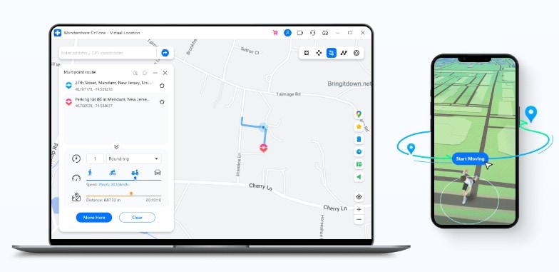 wondershare drfone virtual location