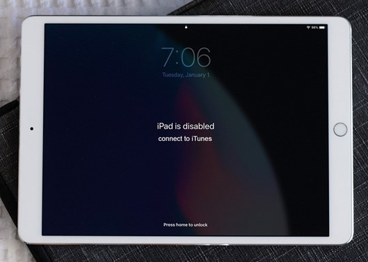 ipad is disabled connect to itunes