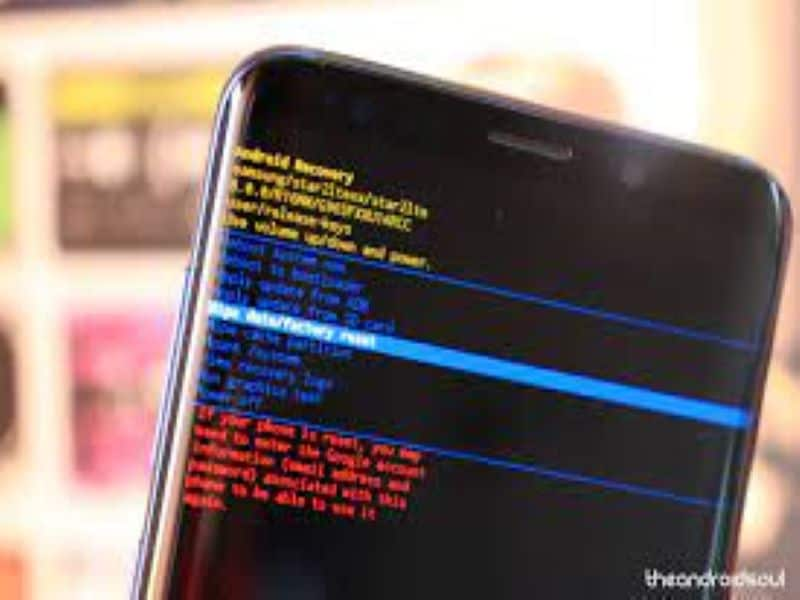 factory reset on android