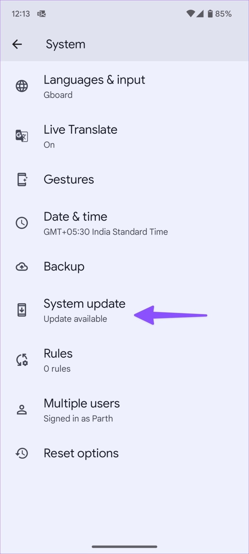 samsung system update