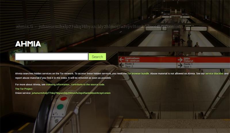 dark web search engine with tor - ahmia