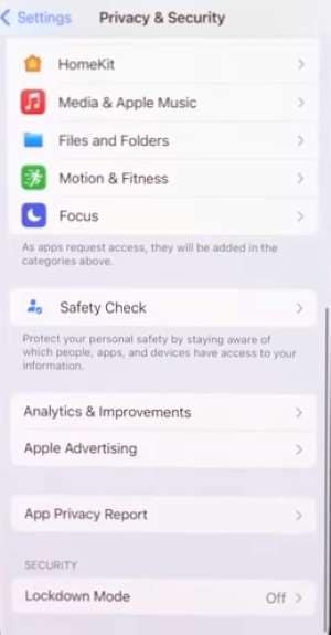  iphone privacy and security settings