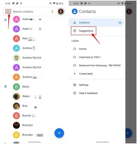 google contacts app 