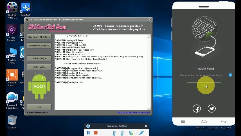 SRS Root software for PC