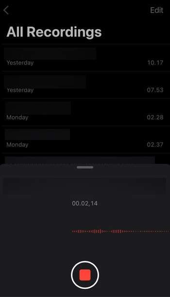 Open Voice Memos to test the microphone.