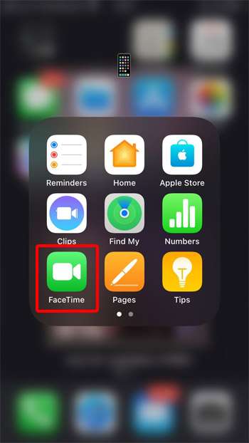 Open the FaceTime app on your iPhone.