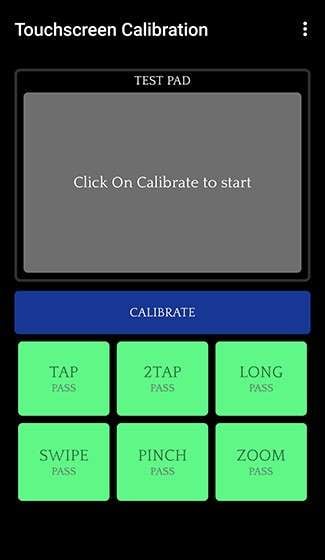 touchscreen calibration