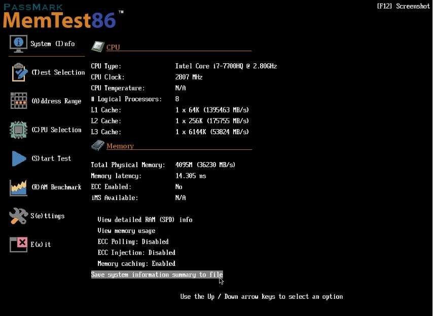 MemTest86 preview.