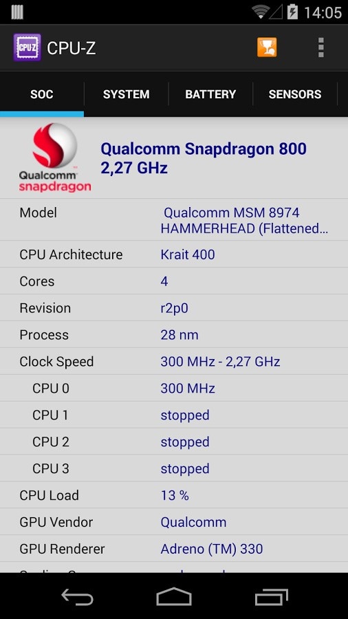 cpu-z interface