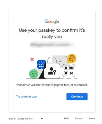 confirm google account