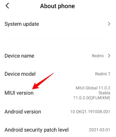 activating developer settings in xiaomi