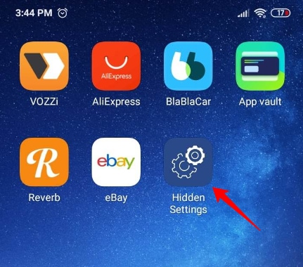 accessing hidden settings app on xiaomi