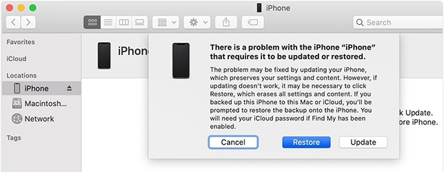 restore iPhone