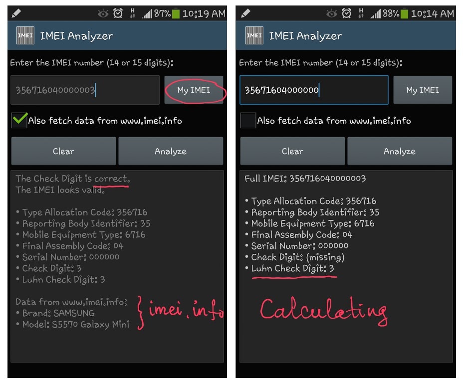 imei analyzer