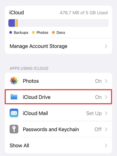 access icloud drive